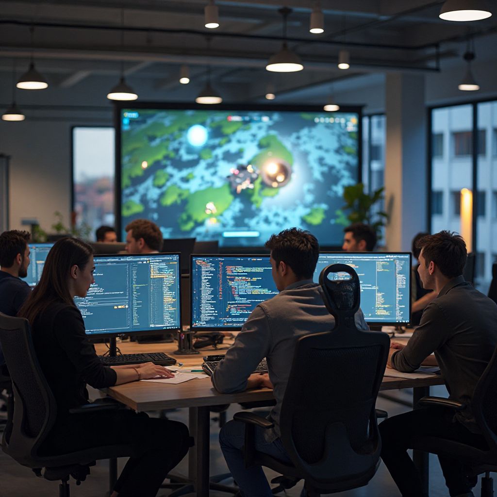 Epic Gaming Zone development team at work